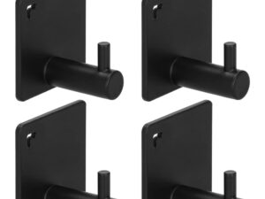 Set 4 agatatori baie tip cuier aluminiu fixare inclusa
