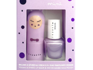 Set copii Balsam de buze cu parfum de bezea & oja cu parfum de coacaze