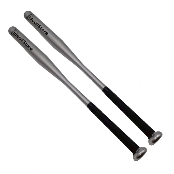 Reducere 40% - Set doua bate de baseball DEPOX , Home Run, aluminiu, 80 cm, argintiu 1 Set doua bate de baseball DEPOX