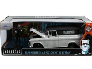Set Masinuta 1957 Chevy Suburban si Figurina Frankenstein