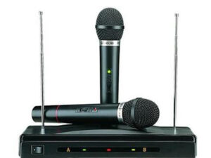 Set microfoane wireless + reciever AT-306