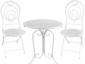 Set mobilier gradina metalic elba 2 scaune pliabile masa