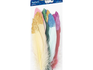 Set pene colorate cu sclipici pentru decorare