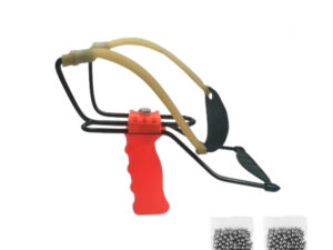 Set prastie profesionala metalica cu suport antebrat si 200 bile metalice 8 mm