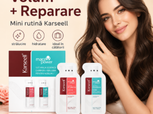 Set Profesional Karseell Maca – 12 Șampoane + 12 Balsamuri pentru Regenerarea Părului Degradat (24 plicuri)