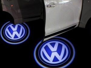 Set 2 Holograme LED cu LOGO VOLKSWAGEN pentru Portiere