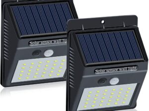 Set 2 Lampi BRIGHT 30 LED Solare cu senzor de miscare si lumina 1 mod ILUMINARE
