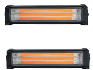 Set 2X Rampa avertizare galbena 3 LED COB