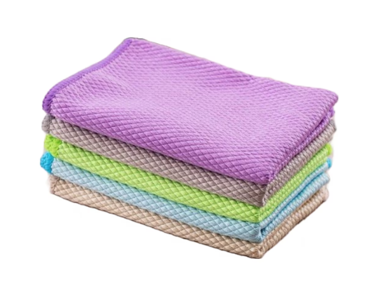 Reducere 67% - Set 5 Lavete microfibra reutilizabile 40x30 cm super-absorbante 1 Set 5 Lavete microfibra reutilizabile 40x30 cm super-absorbante