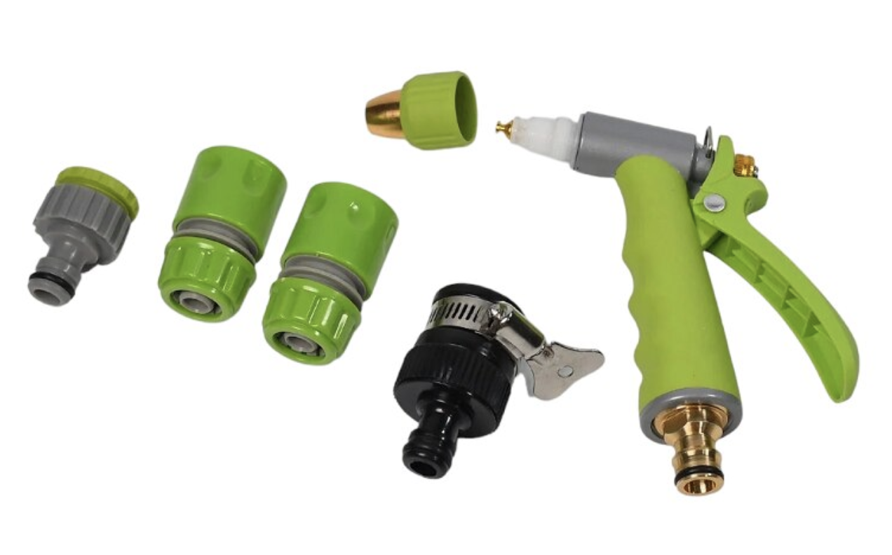 Reducere 48% - Set cap pentru furtun/conectori VERDE multifunctional 1 Set cap pentru furtun/conectori VERDE multifunctional