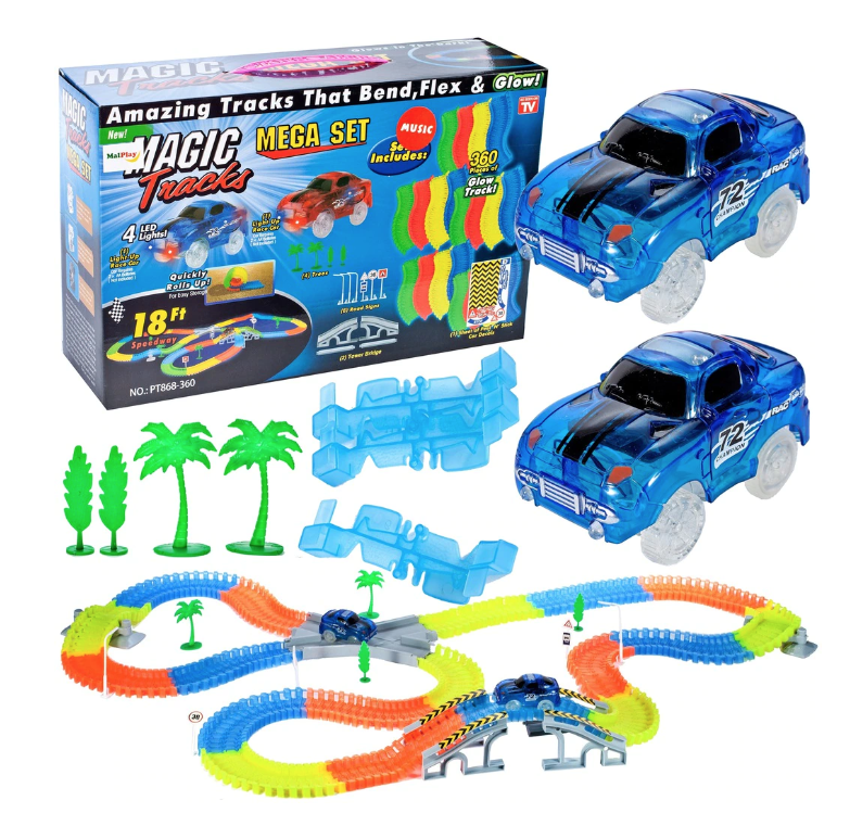 Reducere 52% - Set pista magica cu 2 masinute Amazing Tracks Include 360 de piese 1 Set pista magica cu 2 masinute Amazing Tracks Include 360 de piese
