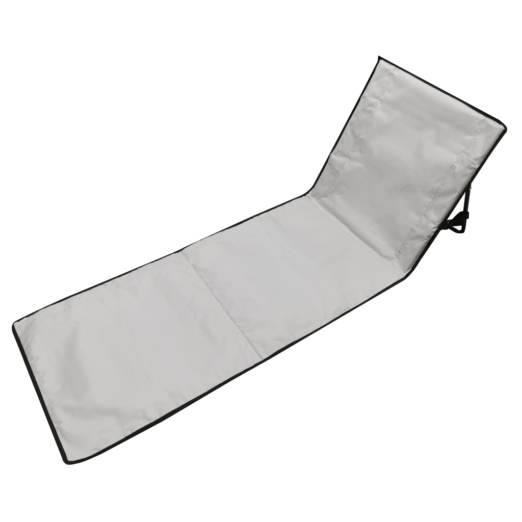Reducere 21% - Sezlong plaja pliabil spatar cadru metalic reglabil compact, 150x47 cm, buzunar, gri 1 Sezlong plaja pliabil spatar cadru metalic reglabil compact