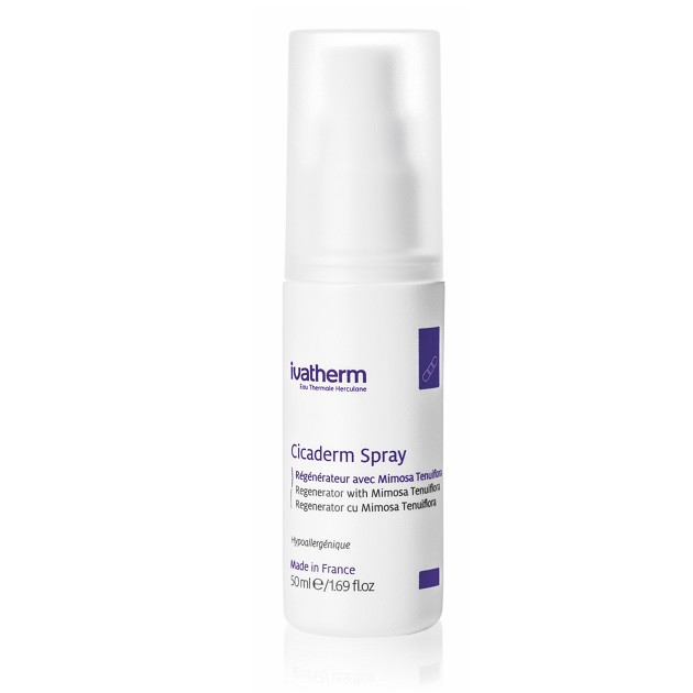 Reducere 20% - Spray reparatoar Cicaderm, 50 ml, Ivatherm 1 Spray reparatoar Cicaderm