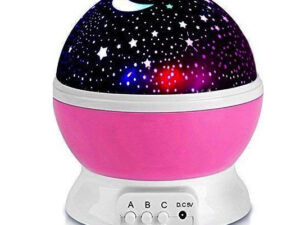 Star Master ROZ GLOB 360 Lampa de Veghe cu Proiector Rotativ Stele