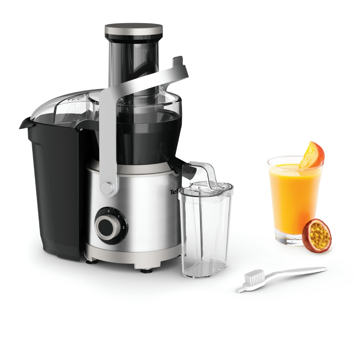 Reducere 20% - Storcator de fructe si legume Tefal Nutri XXL ZE660D10, 1000 W, 2 trepte de viteza, sistem antipicurare, recipient pentru pulpa 2.2 L , recipient pent 1 Storcator de fructe si legume Tefal Nutri XXL ZE660D10