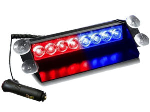 Stroboscop LED auto parbriz COB rosu albastru