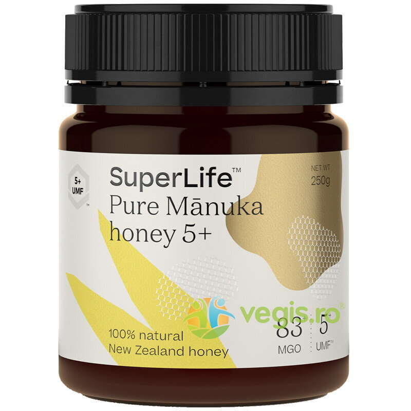 Reducere 10% - Miere de Manuka UMF 5+ (MGO 83+) 250g 1 Miere de Manuka UMF 5+ (MGO 83+) 250g