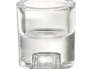 Suport din Sticla Bolsius pentru Lumanari Pastila si Conice 65 x 60 mm