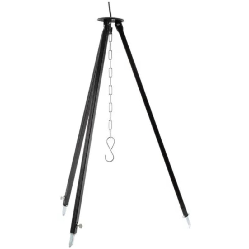 Reducere 14% - Suport Trepied pentru Ceaun, Extensibil, Inaltime Reglabila, 100/180 cm, Negru, Perfect Home 1 Suport Trepied pentru Ceaun