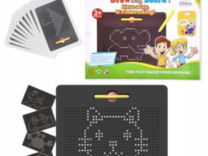 Tableta magnetica interactiva cu magneti 714 piese