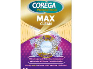 Tablete efervescente Corega Max Clean