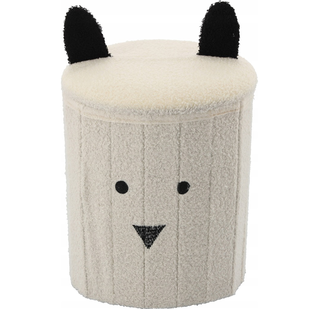 Reducere 20% - Taburet copii pliabil spatiu depozitare maxim 80 kg compact, 28x34 cm, design vesel, bej 1 Taburet copii pliabil spatiu depozitare maxim 80 kg compact