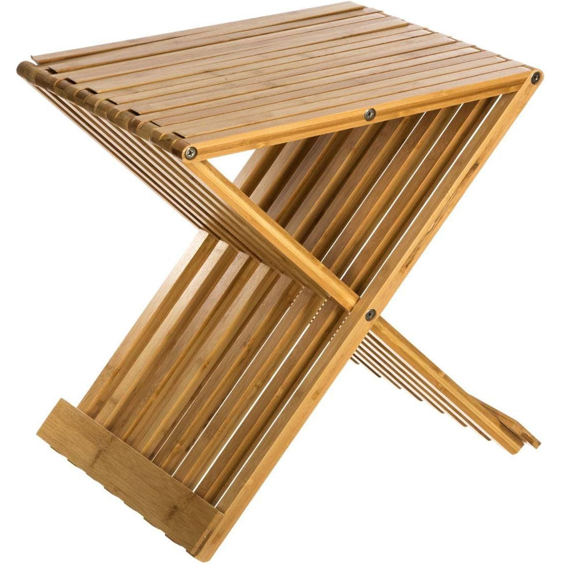 Reducere 20% - Taburet pliabil 5Five din bambus, 40x32x45 cm, maro caramel 1 Taburet pliabil 5Five din bambus
