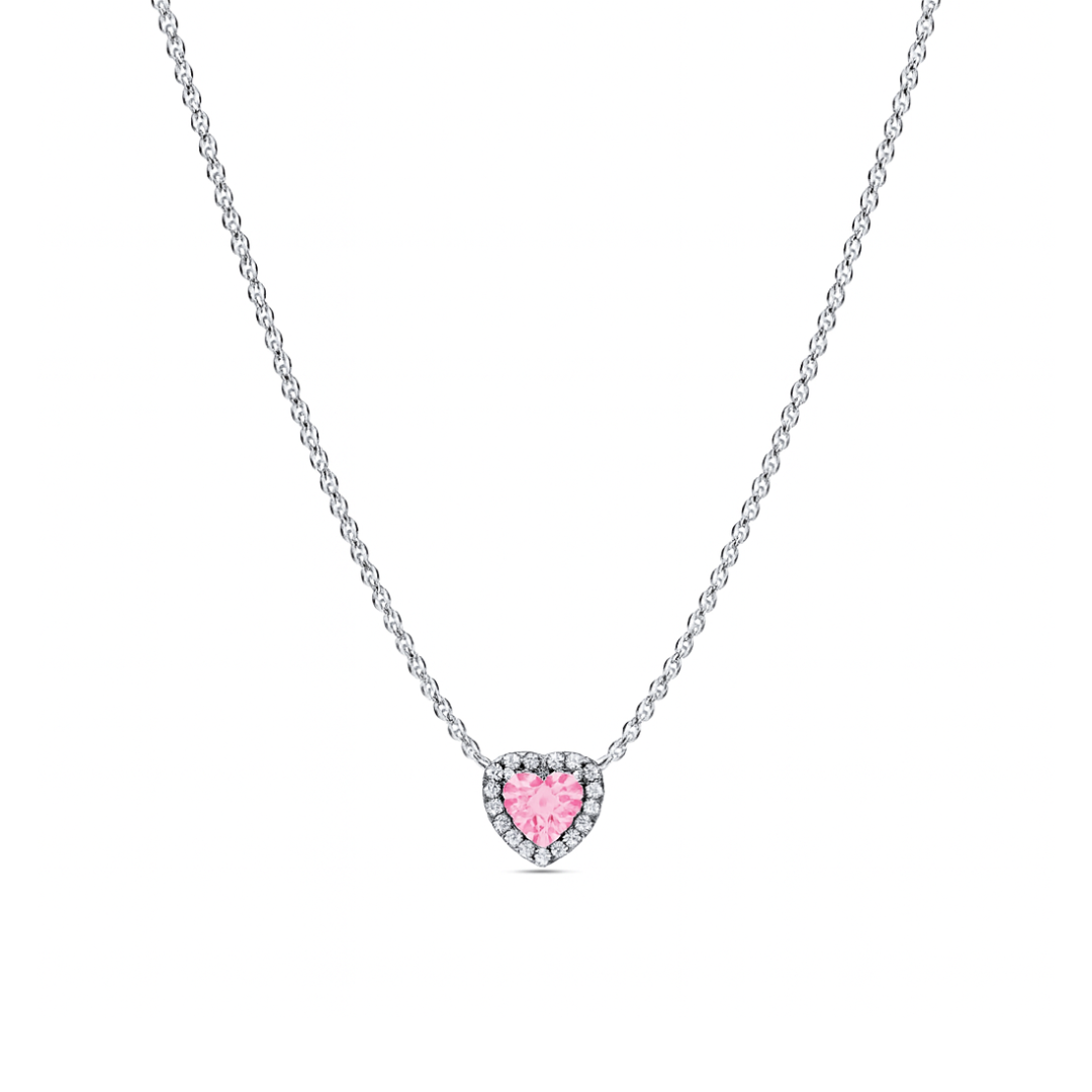 Reducere 30% - Colier Pink Heart Silver cu Argint 1 Colier Pink Heart Silver cu Argint