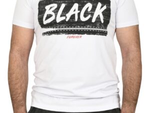 Tricou slim fit cu imprimeu BLACK