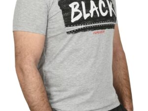 Tricou slim fit cu imprimeu BLACK
