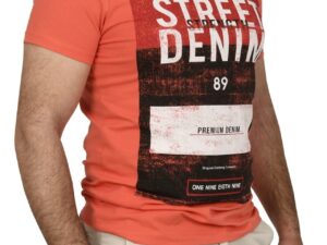 Tricou slim fit cu imprimeu STREET DENIM