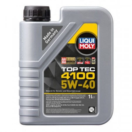 Reducere 24% - Ulei motor Liqui Moly Top Tec 4100 5W-40 (3700) (2682) (9510) 1L 1L 1 Ulei motor Liqui Moly Top Tec 4100 5W-40 (3700) (2682) (9510) 1L 1L