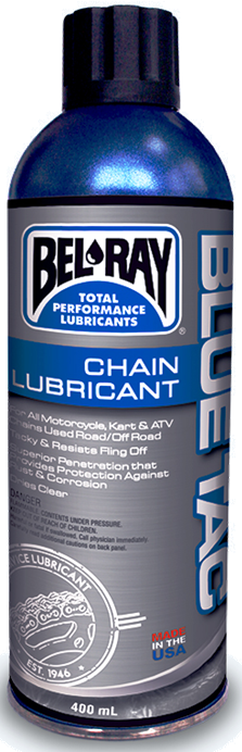 Reducere 23% - Chain lubricant Bel-Ray BLUE TAC CHAIN LUBRICANT (spray 400ml) 400ml 1 Chain lubricant Bel-Ray BLUE TAC CHAIN LUBRICANT (spray 400ml) 400ml