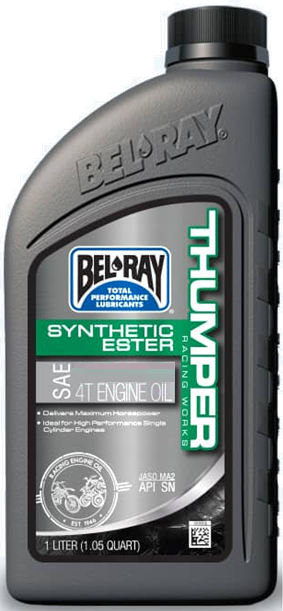 Reducere 30% – Ulei de motor Bel-Ray THUMPER RACING WORKS SYNTHETIC ESTER 4T 10W-60 1 l 1L 1 Ulei de motor Bel-Ray THUMPER RACING WORKS SYNTHETIC ESTER 4T 10W-60 1 l 1L