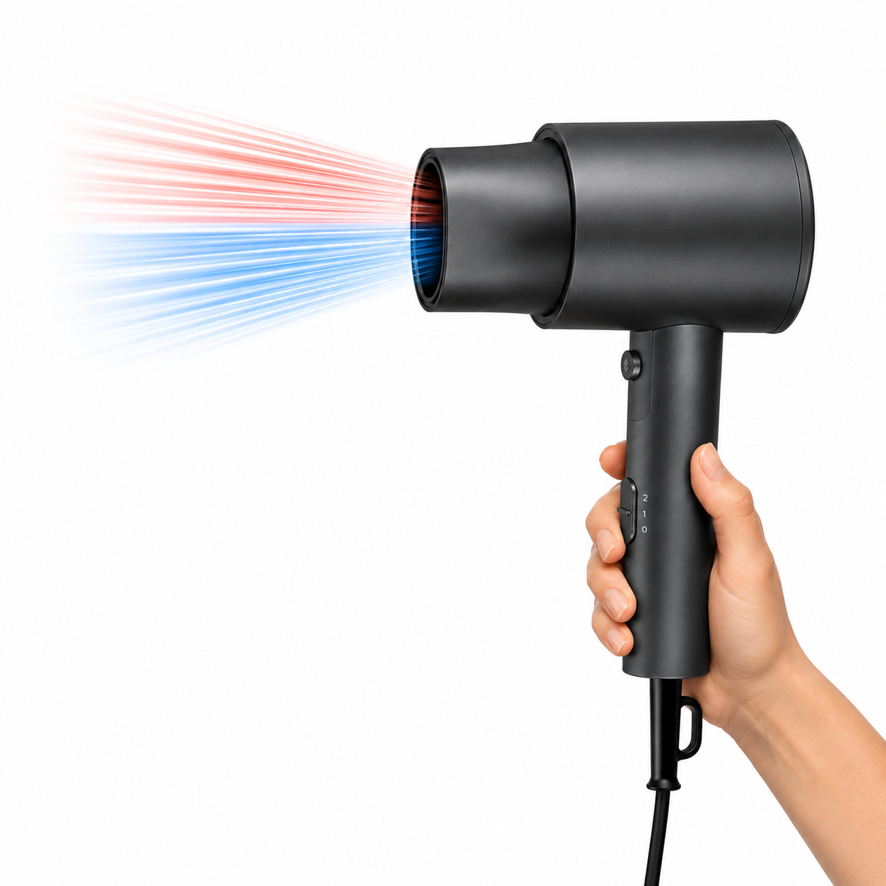 Reducere 20% - Uscator de par HAEGER Glamour Fold, Motor 2000W, maner pliabil, 2 viteze, 2 temperaturi, Cool Shot, Gri 1 Uscator de par HAEGER Glamour Fold