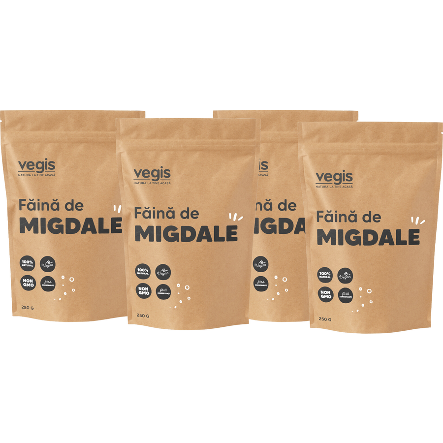 Reducere 27% - Pachet Faina de Migdale 1kg (4 x 250g) 1 Pachet Faina de Migdale 1kg (4 x 250g)