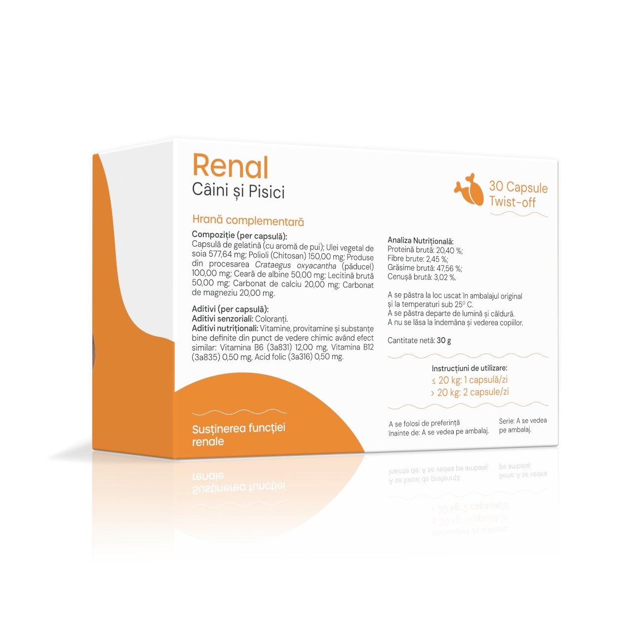 Reducere 36% - VetAria+ Renal, 30 capsule Twist-Off 2 30 capsule Twist-Off