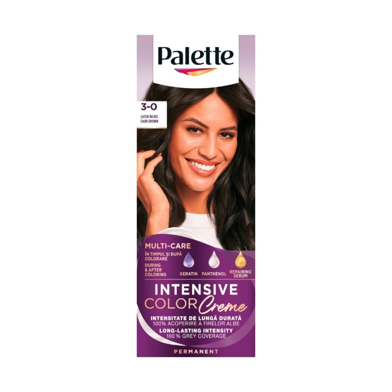 Reducere 20% – Vopsea de Par Permanenta Palette Intensive Color Creme N2 Saten Inchis, 110 ml 1 Vopsea de Par Permanenta Palette Intensive Color Creme N2 Saten Inchis