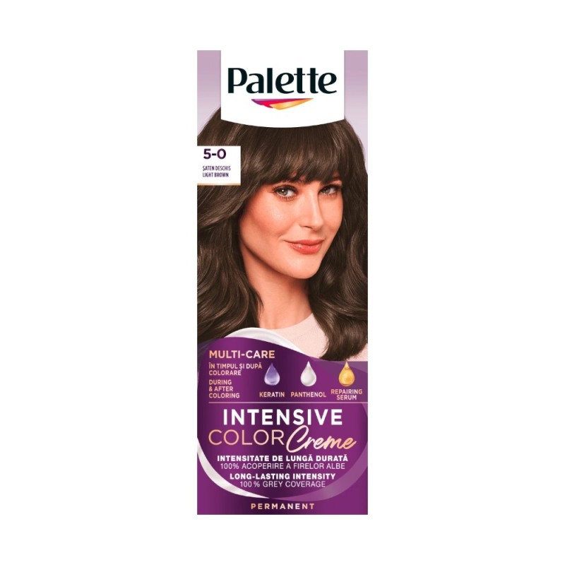 Reducere 20% - Vopsea de Par Permanenta Palette Intensive Color Creme N4 Saten Deschis, 110 ml 1 Vopsea de Par Permanenta Palette Intensive Color Creme N4 Saten Deschis