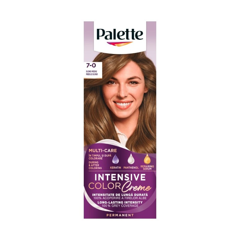 Reducere 20% – Vopsea de Par Permanenta Palette Intensive Color Creme N6 Blond Mediu, 110 ml 1 Vopsea de Par Permanenta Palette Intensive Color Creme N6 Blond Mediu