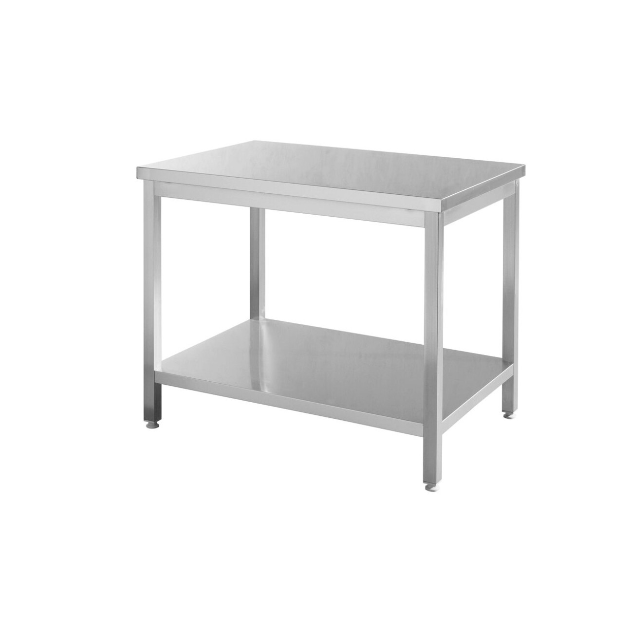 Reducere 41% – Masa de Lucru cu Polita, Inox AISI 430, Hendi, 100x70x(H)85 cm, Blat de Lucru si Polita Inferioara Ranforsate 1 Masa de Lucru cu Polita