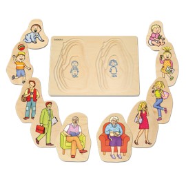 Reducere 40% - Puzzle stratificat Bunica si Bunicul 2 Reducere 40% - Puzzle stratificat Bunica si Bunicul - imagine 2