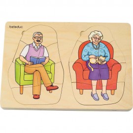 Reducere 40% - Puzzle stratificat Bunica si Bunicul 1 Puzzle stratificat Bunica si Bunicul