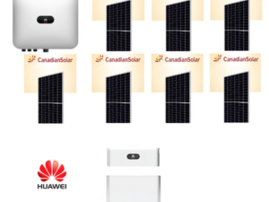Sistem fotovoltaic trifazat 4.27 kW cu stocare – energie solara continua cu panouri bifaciale 610W si baterie Huawei LUNA2000 5kWh