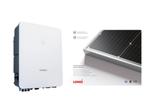 Pachet fotovoltaic JinkoSolar 5Kw trifazat - 10x495W + invertor hibrid trifazat 5kW