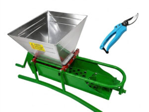 Pachet Desciorchinator si zdrobitor struguri manual (2 in 1) + Foarfeca vita de vie