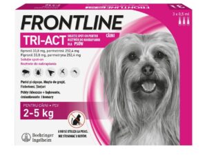 Frontline Tri-Act XS (2-5 kg) - 3 Pipete Antiparazitare