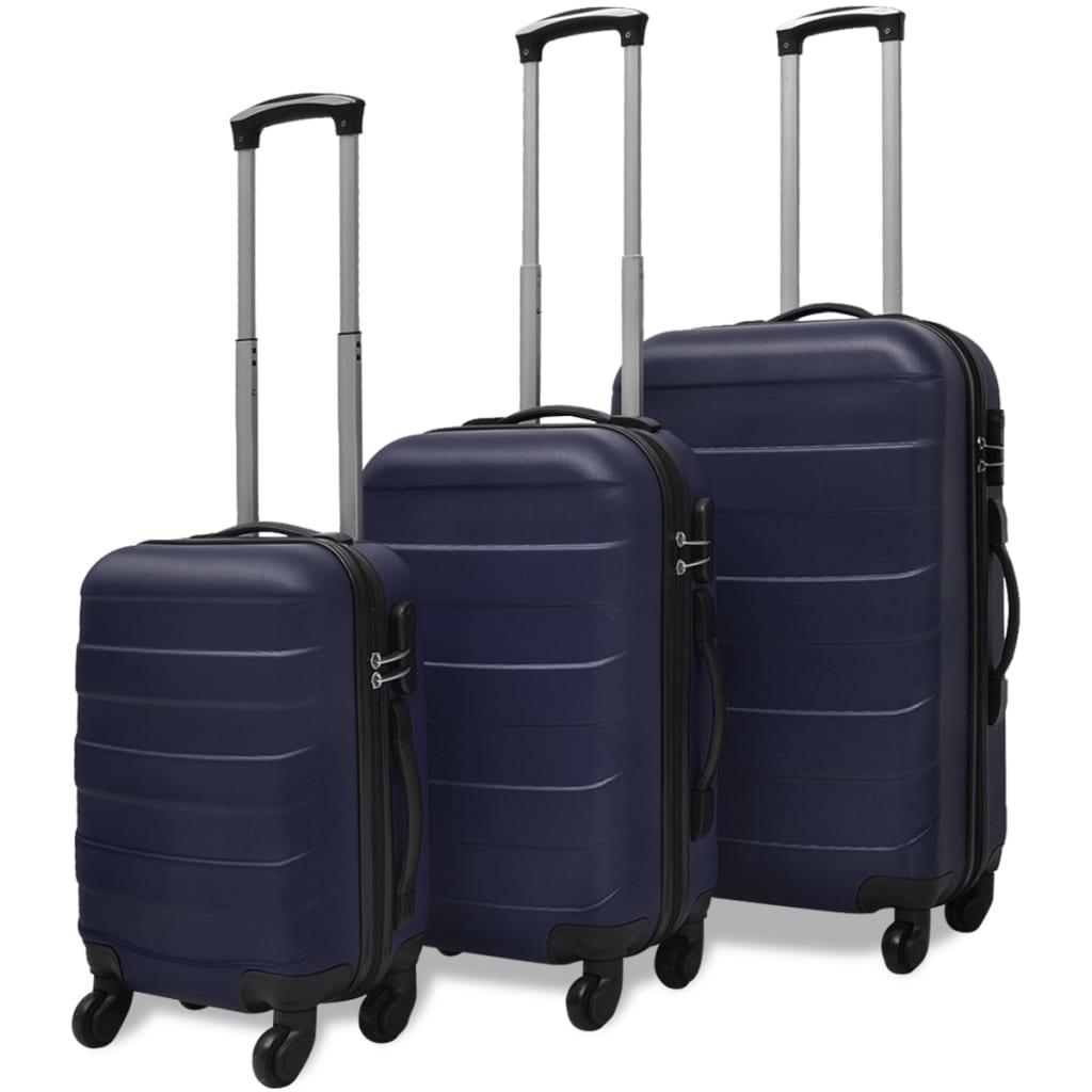 Reducere 68% - Gossi set valize rigide, albastru, 3 buc., 45,5/55/66 cm 1 Gossi set valize rigide