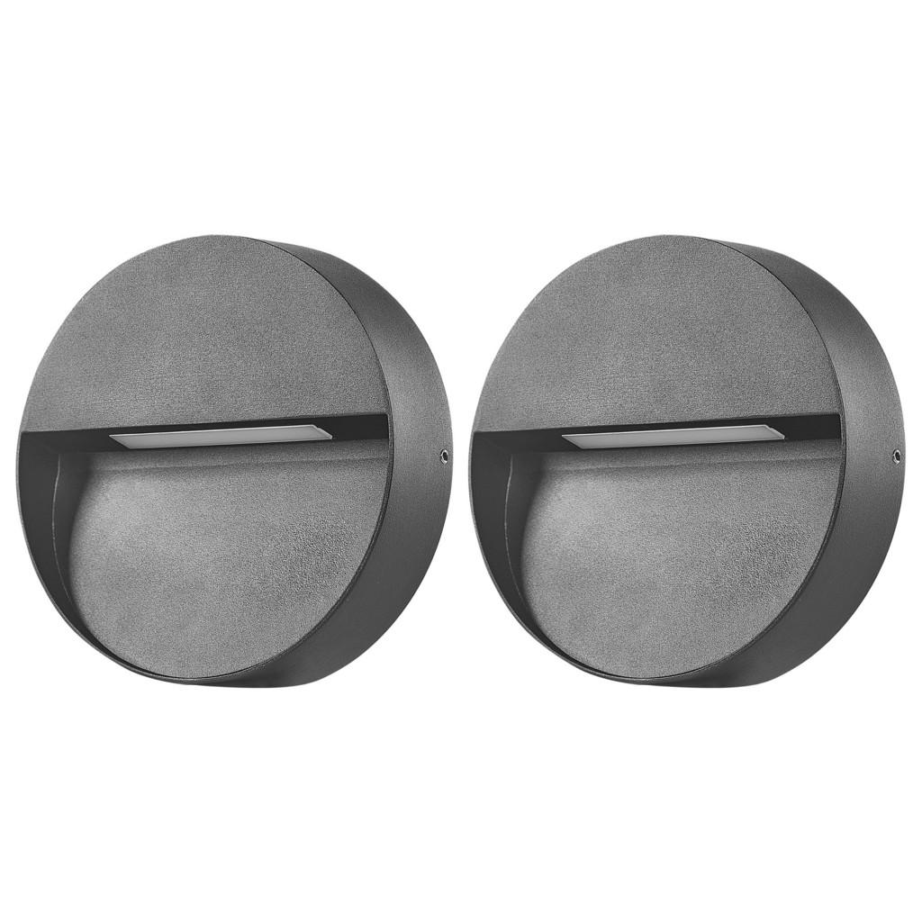 Reducere 22% - APLICĂ DE EXTERIOR set de 2 neagră Pompton 1 APLICĂ DE EXTERIOR set de 2 neagră Pompton
