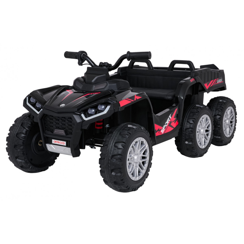 Reducere 25% – ATV electric pentru copii 2-6 ani, Kinderauto FarmQuad 6x6, 180W, 12V 14AH, roti EVA, negru 1 ATV electric pentru copii 2-6 ani